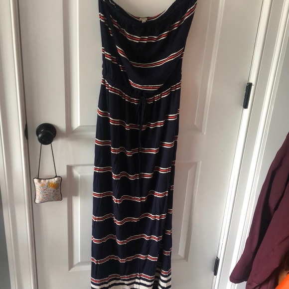 J. Crew Dresses & Skirts - Navy maxi dress jcrew size medium